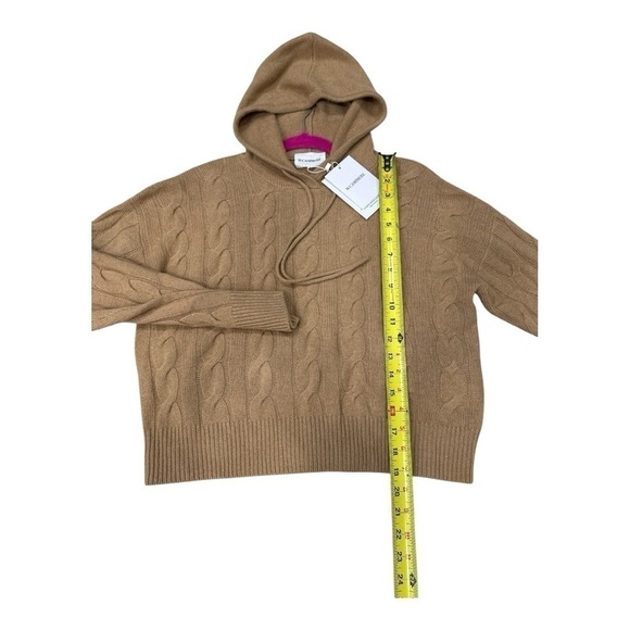 Lord & Taylor W. Cashmere Scout Cashmere Cable Knit Hoodie size M New with tag - Picture 12 of 14